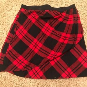 Gap red and black skirt.